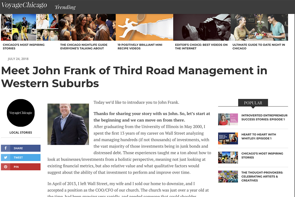 Meet John Frank of Third Road Management in Western Suburbs