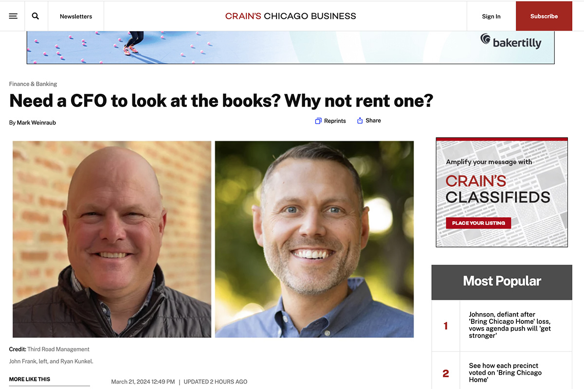 Need a CFO to look at the books? Why not rent one?